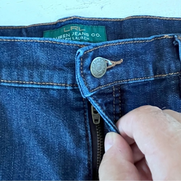 Lauren Ralph Lauren Women’s Size 12…34X32 Blue Denim Boot Cut Jeans - Picture 2 of 9